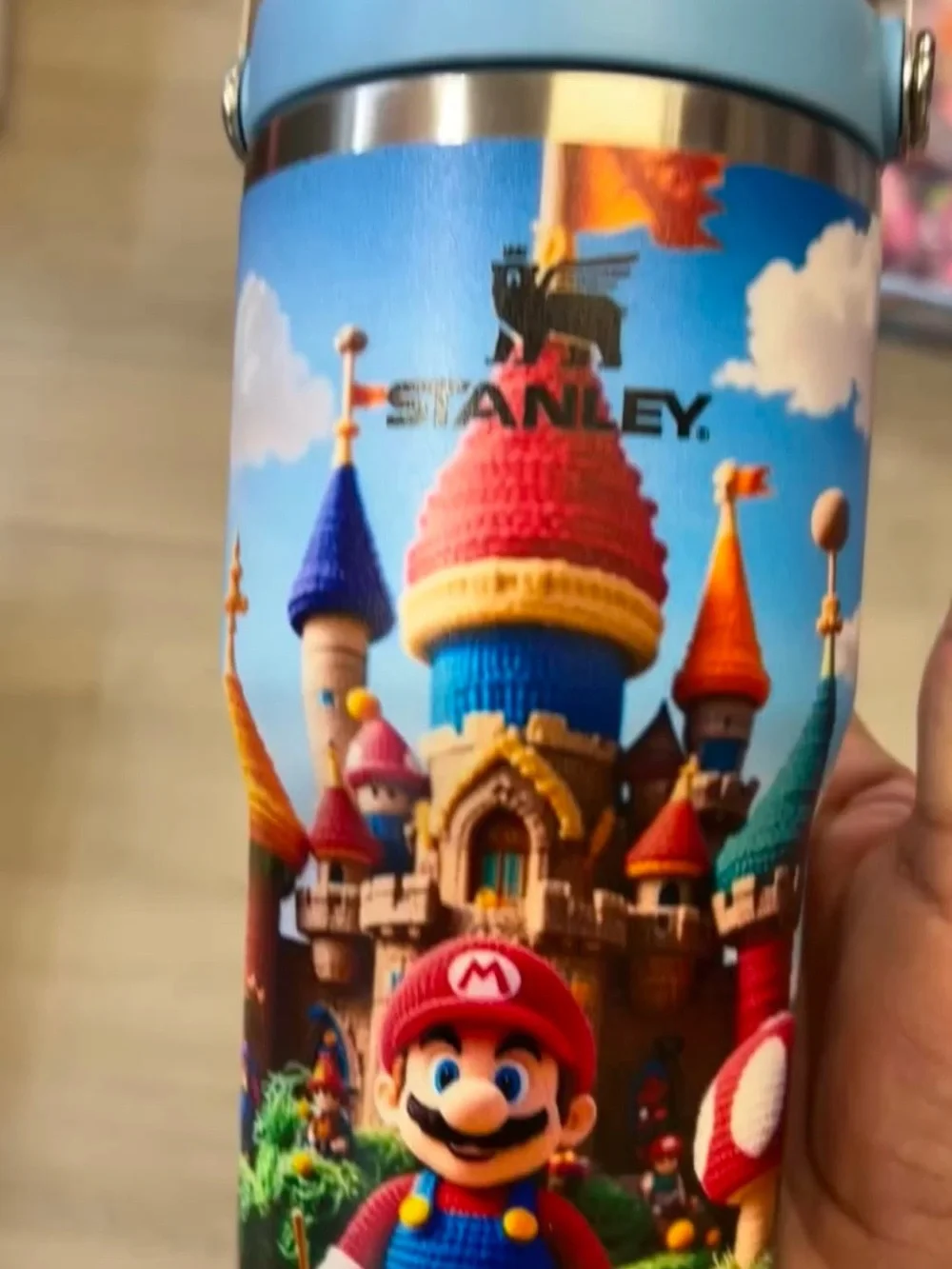 Mario Stanley Multicolor Mario Castle Kids Insulated Bottle